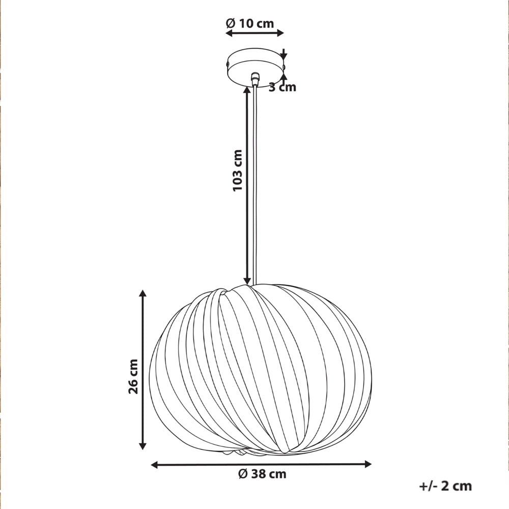 Lampada a sospensione con paralume in bambù naturale, forma sferica intrecciata, stile boho, rustico e Japandi