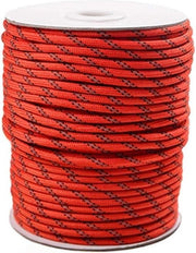 Corda nylon riflettente 4 mm rosso da 30 metri