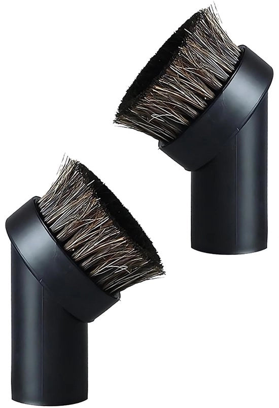 Set di spazzole per aspiratore - 2 pezzi - Pennelli di crin di cavallo - Adattabile a diverse modelli - 32mm - Universale