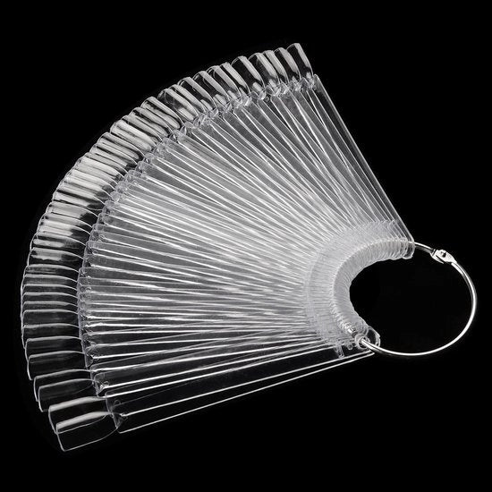 Nageltips Transparanti 400 Stuks - Displayring - Oefeningen - Nageldisplay - Praktijk - Facile da Utilizzare