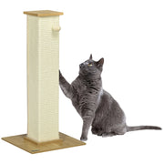 Tiragraffi per gatti ¨C zephmum ¨C 38x38x80 cm, beige e marrone