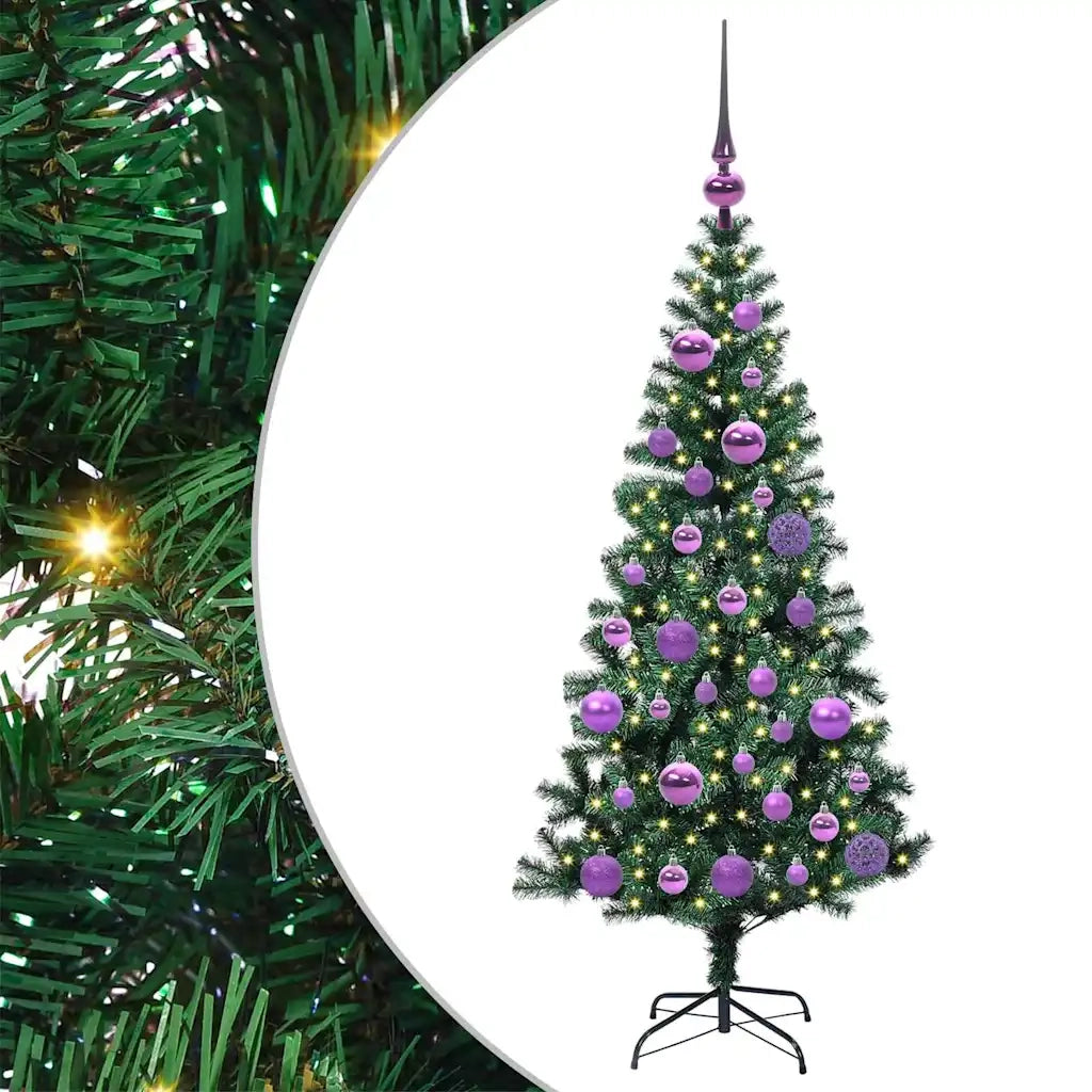Albero di Natale artificiale con luci integrate Verde 120 cm 3396742