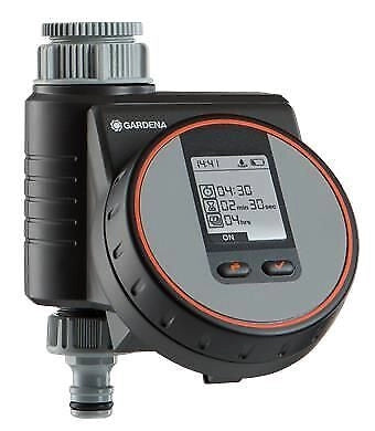 Gardena 1890-20 Computer per Irrigazione Flex Adatto per Sistema di Irrigazione a Pioggia e Goccia Pressione Massima 12 bar Alimentazione 9 V Batteria Colore Nero Grigio