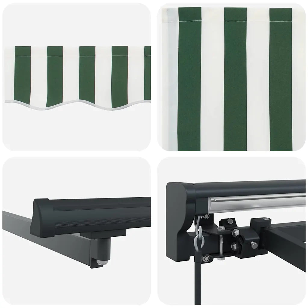 Struttura della tenda Verde e Bianco 400 × 300 cm 3330733