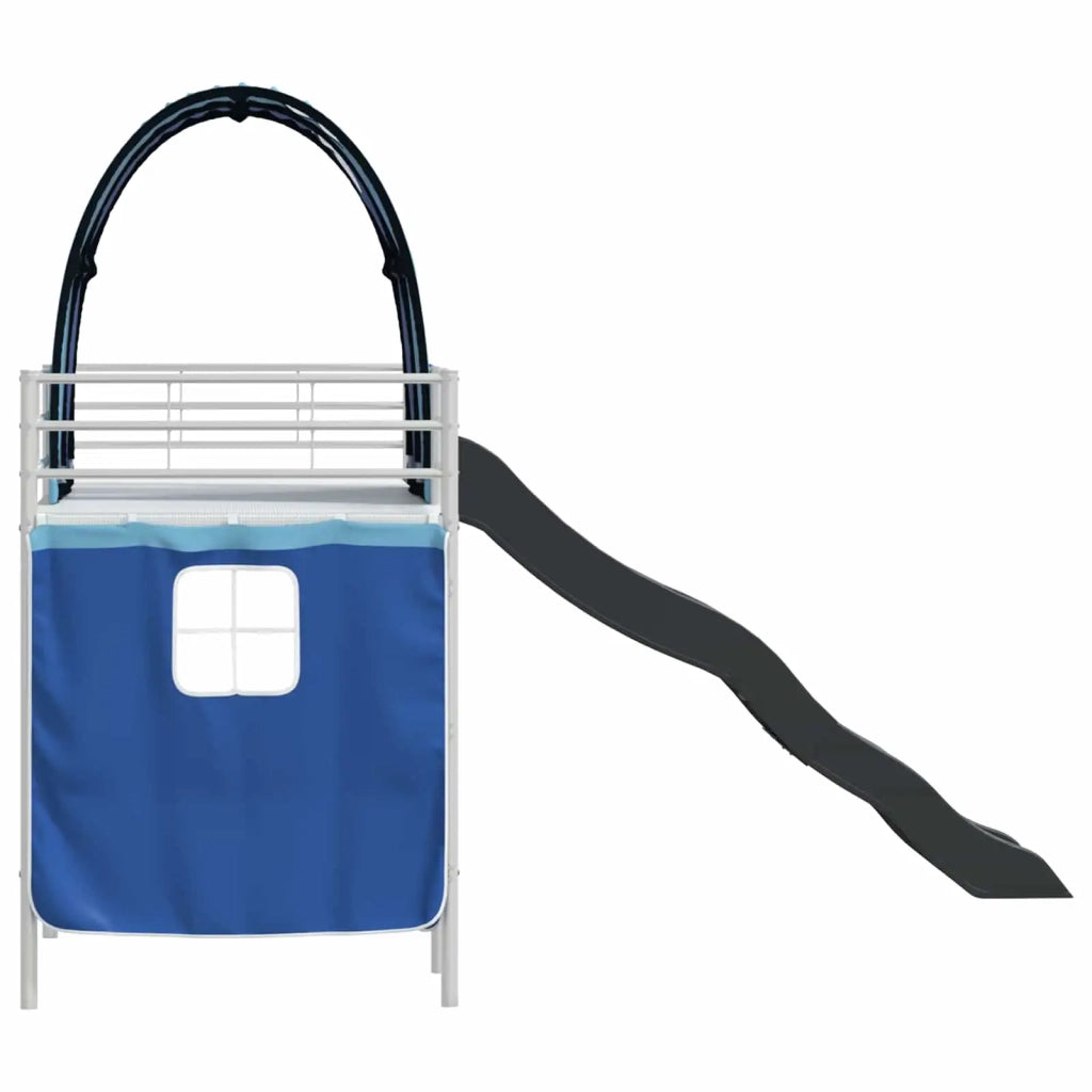 Struttura del letto loft per bambini Bianco e Blu 75 x 190 cm 42020857