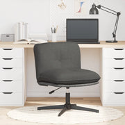 Sedia da Ufficio Girevole Grigio Scuro in Tessuto 4105390