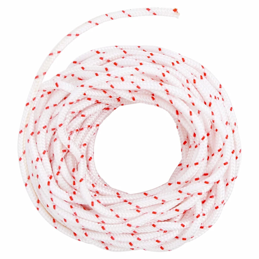 Fune di Avviamento a Strappo Bianco e Rosso ?4 mm 10 m in Nylon CFW7262638