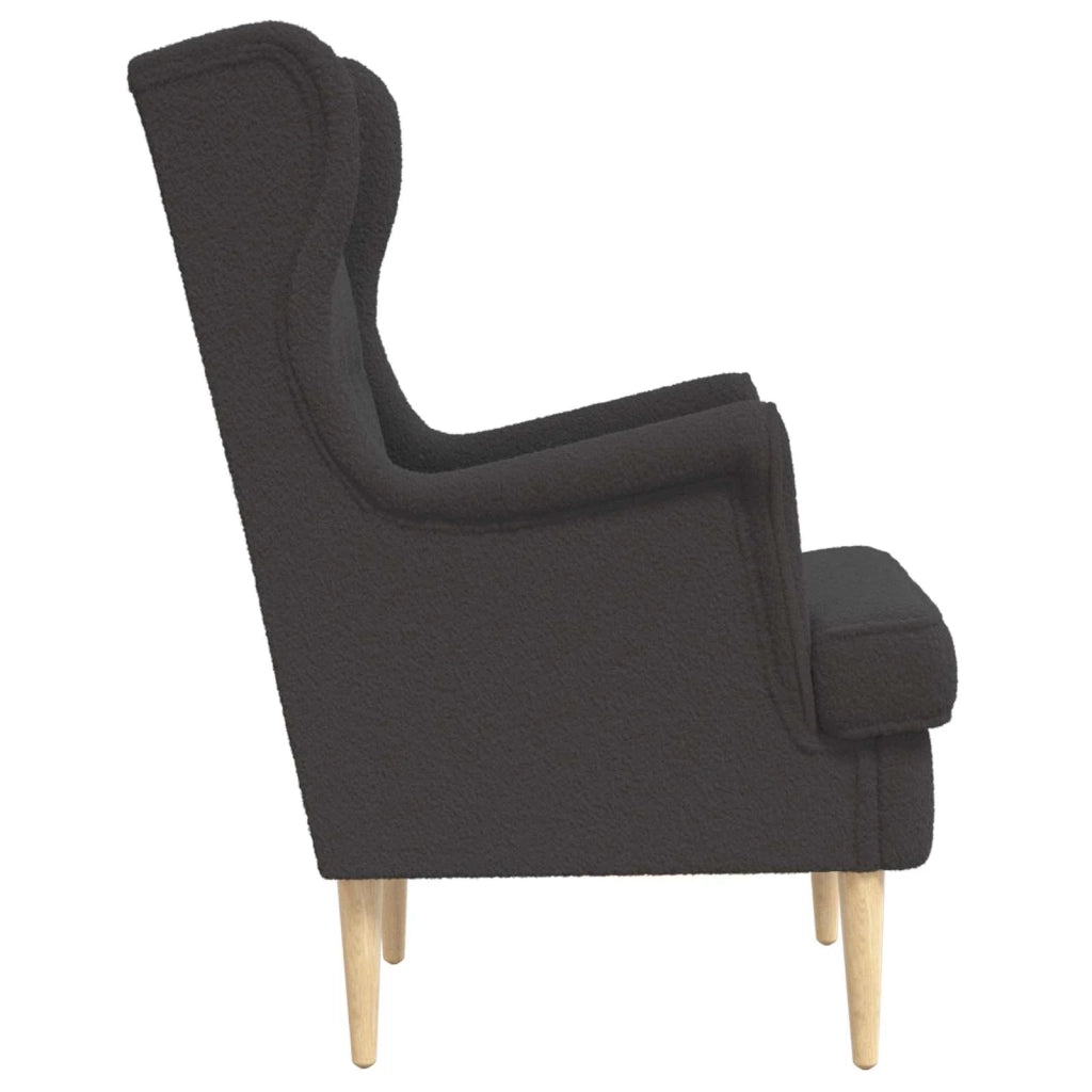 Poltrona Grigio Scuro Bouclé 42029893