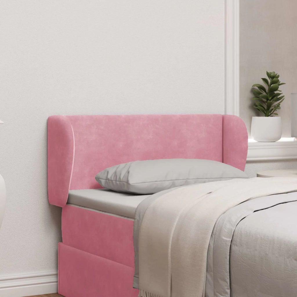 Orecchia della Testata Rosa 40 x 23 x 6 cm Velluto 346555
