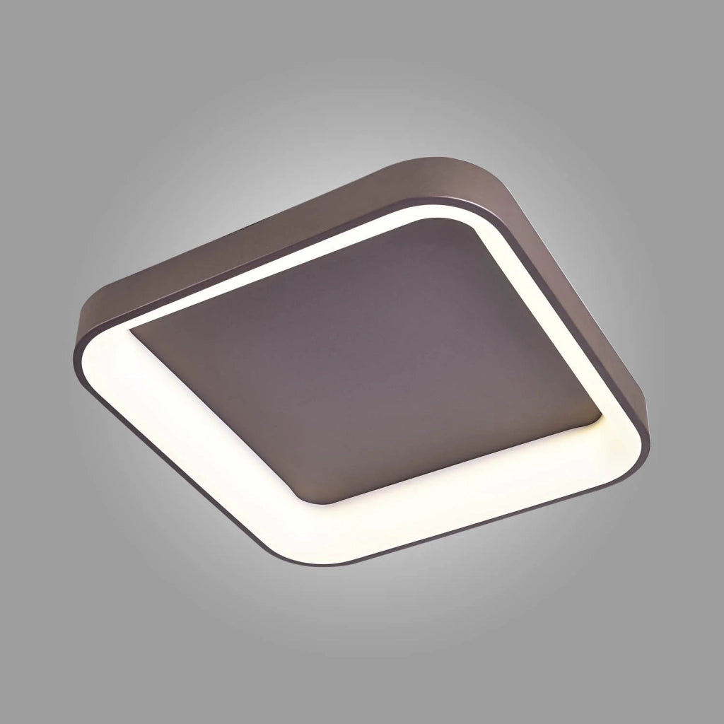LÚZETE - POWELL 96W LAMPADA DA SOFFITTO A LED DIMMERABILE MARRONE