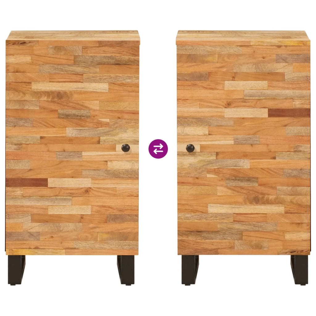 Mobile laterale | Tavolo laterale | Tavolino Marrone 40 x 33 x 75 cm Legno di mango massello