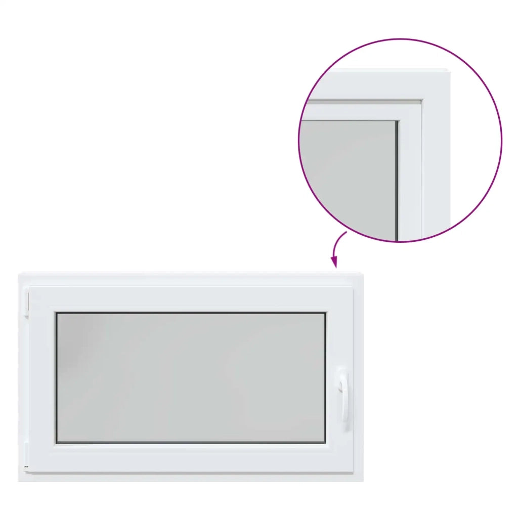 Finestra per Soffitta RISOR Bianco 100 x 70 cm PVC e Vetro 42047254