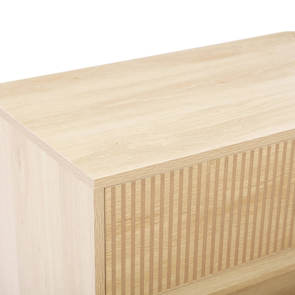 Cassettone effetto legno, 3 cassetti, marrone chiaro