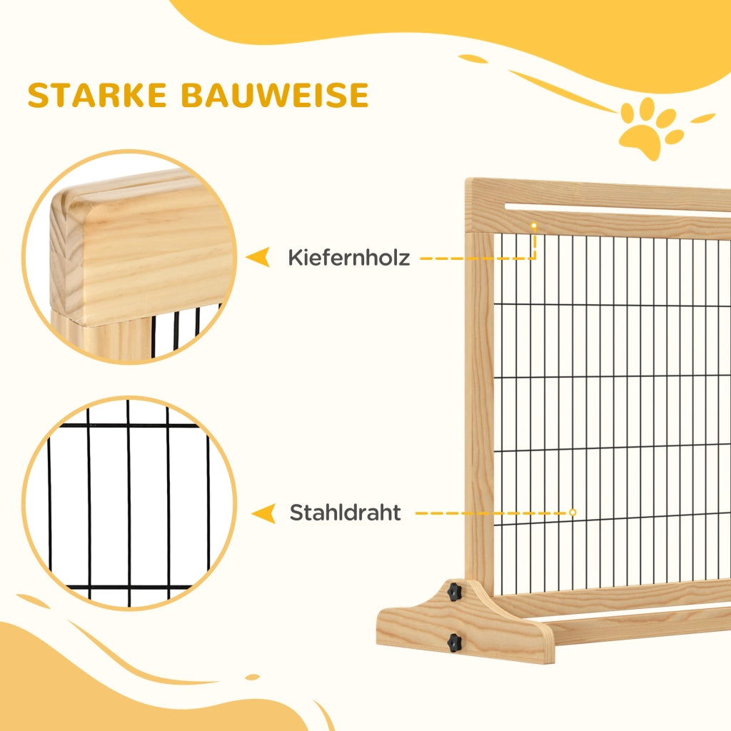 Cancello di Sicurezza per Scale ¨C Minimal ¨C Naturale e Nero 180 cm