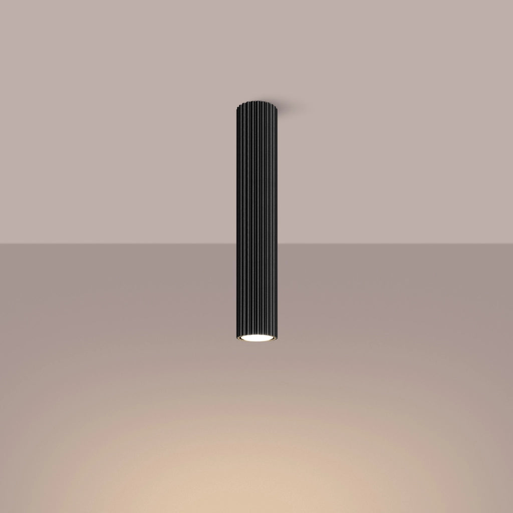 Lampada da soffitto KARBON 40 nero