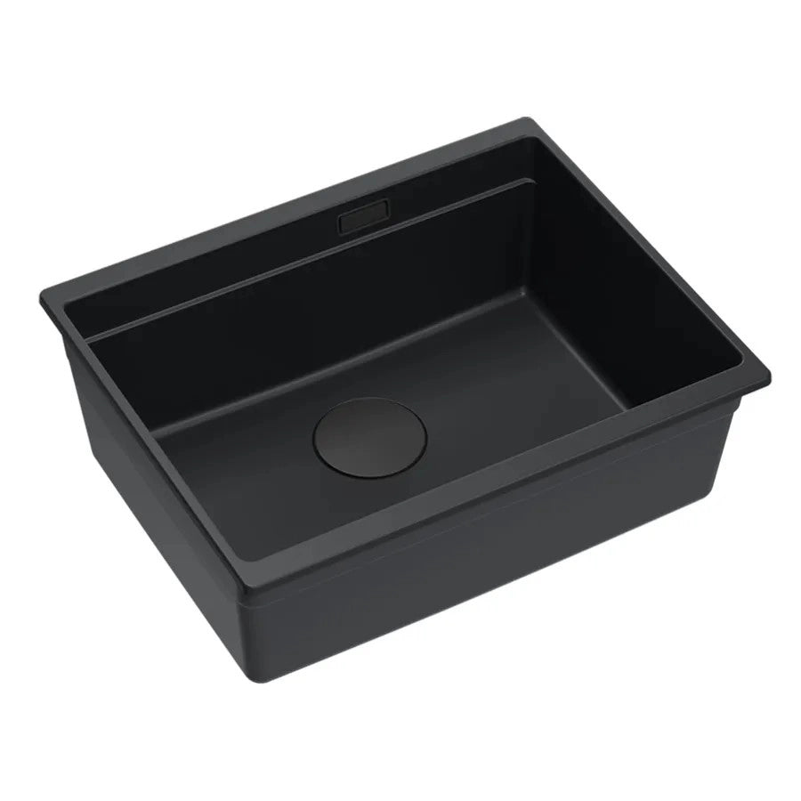Lavello In Granito Logan 100 Black Tappo nero