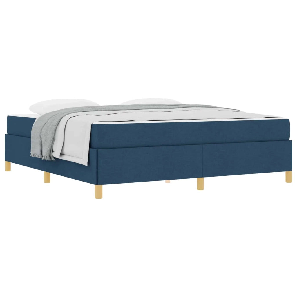 Struttura del letto con materasso Blu 180 x 200 cm Tessuto 3398961