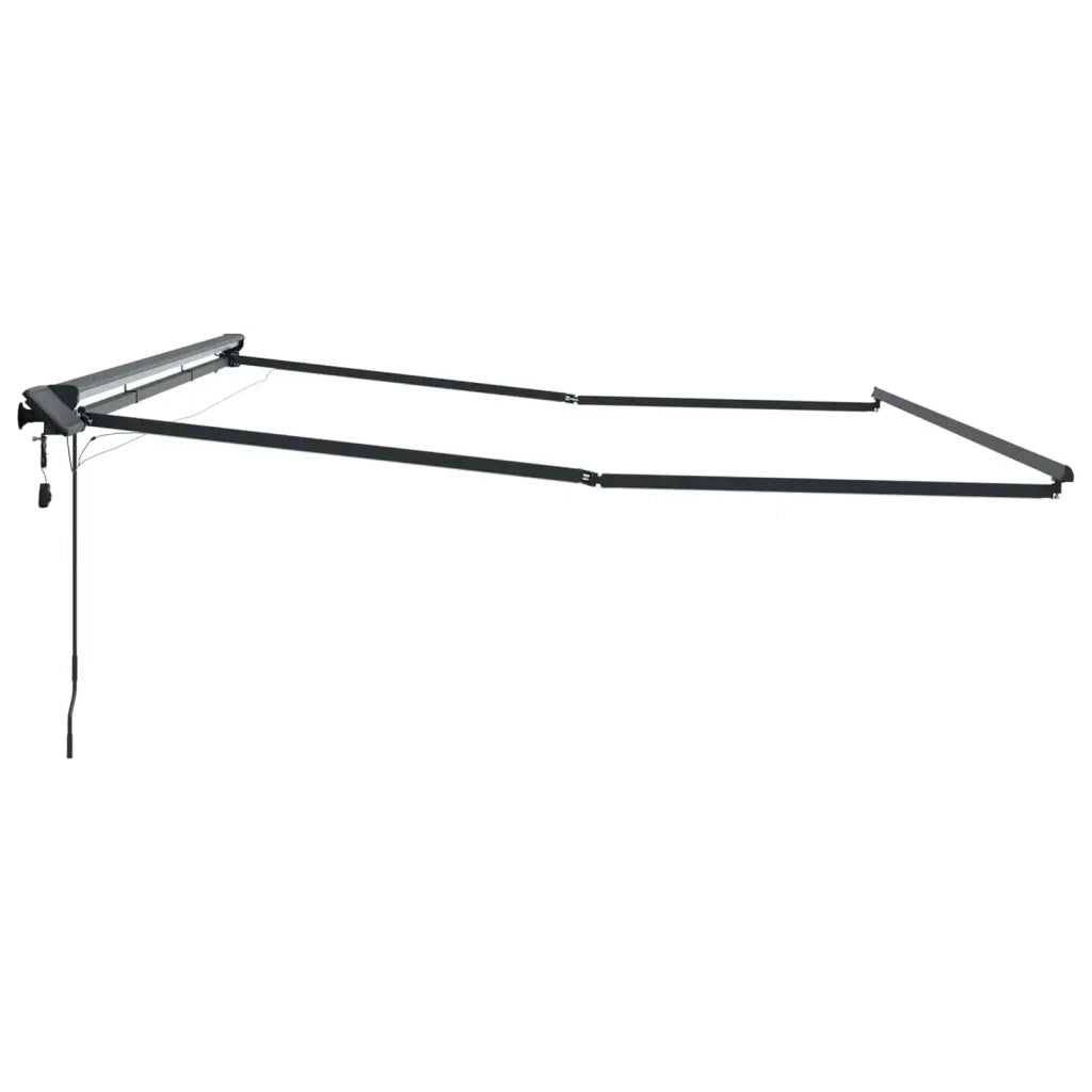 Cornice per Tenda Manuale con LED Antracite 4,5 × 3,5 m 42024815