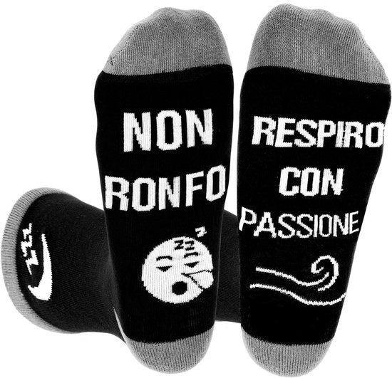 Calze di cotone per uomini - Regalo per il giorno del padre - Regalo di compleanno - Calze comode - Taglia 43-46 - Calze per uomini