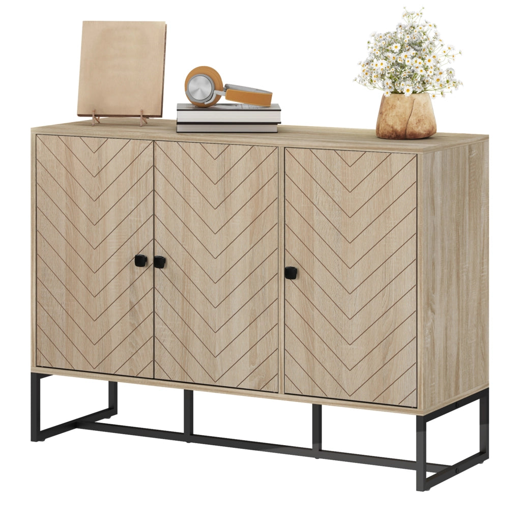 Armadio a due ante con ripiani regolabili ¨C Minimal ¨C Quercia 108x40x80