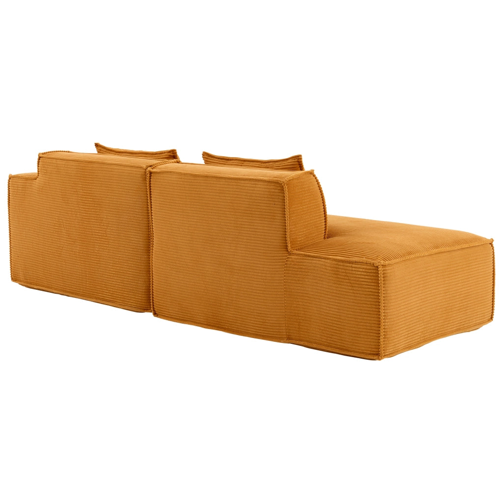 Divano 2 Posti con Cuscini ¨C MINIMAL ¨C Tessuto, 235 cm