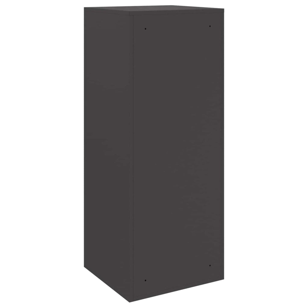 Cassetta per pacchi con porta Nero 41 x 38 x 103 cm Acciaio 874933