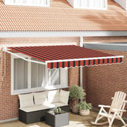 Tenda da Sole Arancione e Marrone 350 x 250 x 165 cm Poliestere 3330233