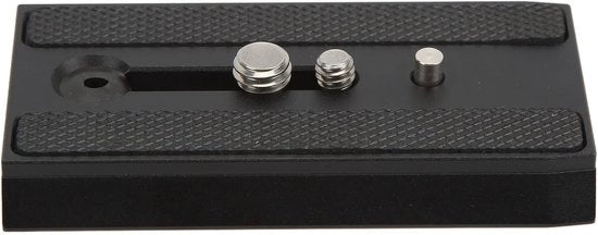 Piastra di Montaggio in Alluminio Leggera - Sistema di Montaggio su Stativo - Piastra di Rilascio Rapida - Viti di Montaggio per 1/4in e 3/8in - Piastra Leggera e Compatta - Migliorata Compatibilità con Fotocamere - Piastra di Rilascio Rapido