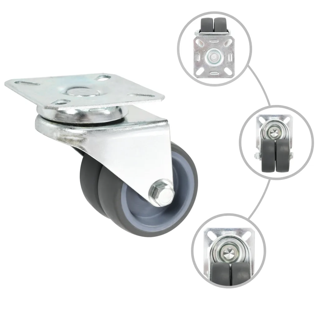 Ruote Girevoli Gemellate 4 pz 50 mm 143437