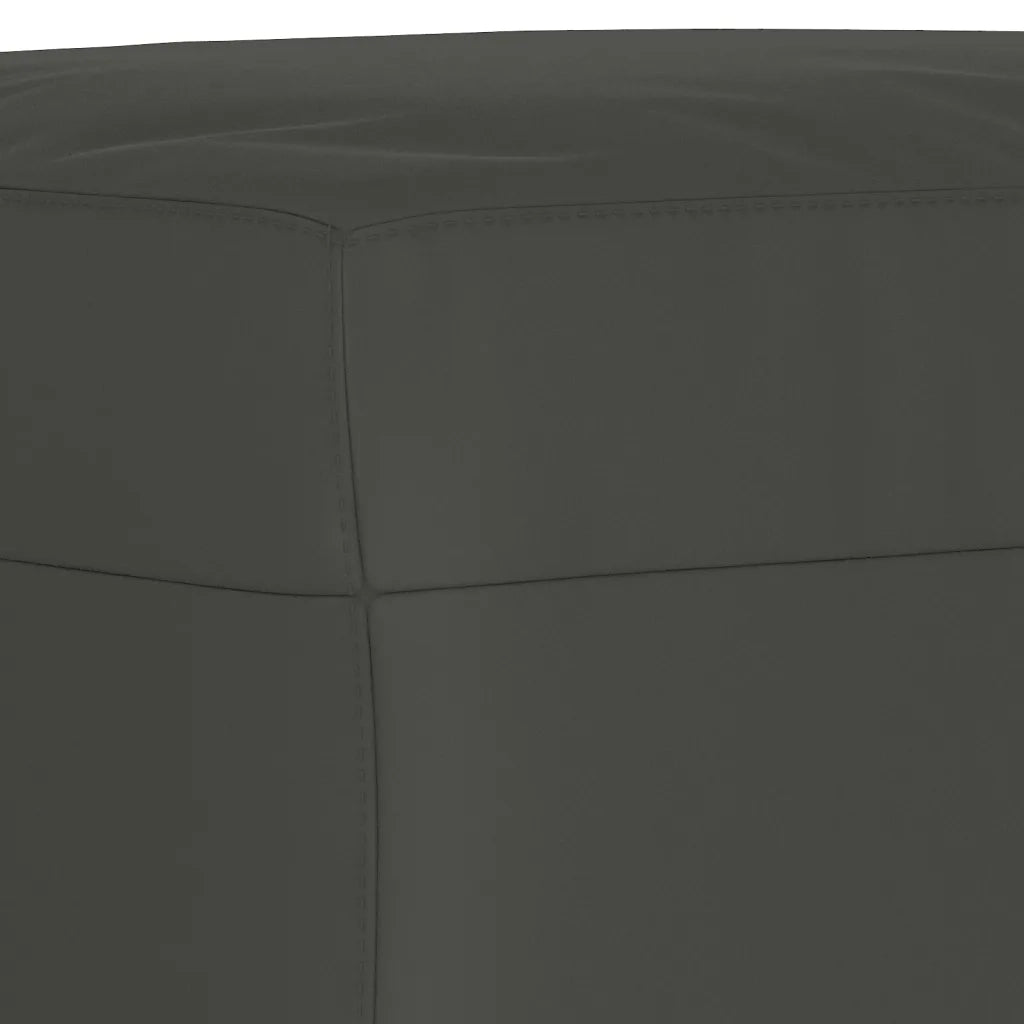 Panca-Sgabello grigio scuro 100x35x41 cm in Microfibra