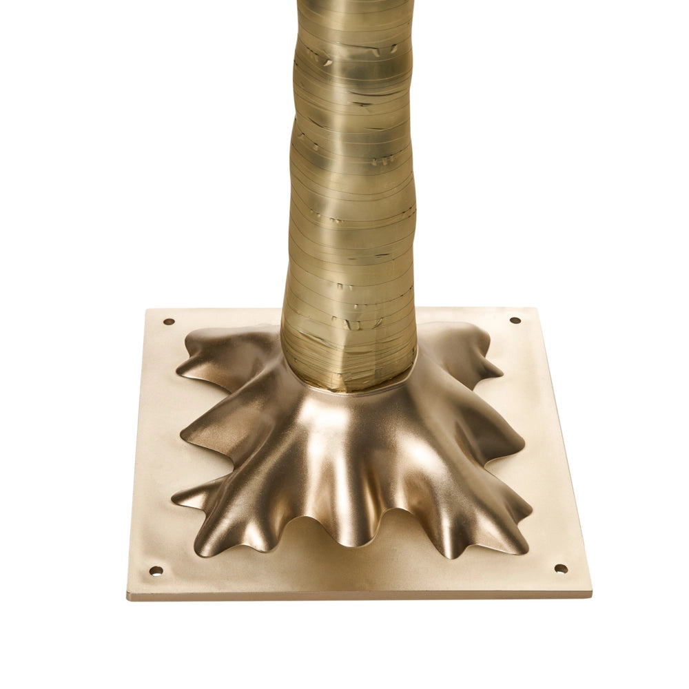 Palma artificiale da esterno e interno con luci LED preilluminate in stile scandinavo PE 175 cm oro