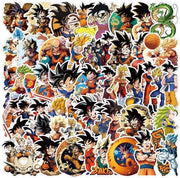 Sticker acqua-resistenti in PVC 50 pezzi - Decorazione DIY - Adesivi per laptop, telefono, skateboard - Varie forme - Dimensioni 4-8 cm - Sticker in vinile