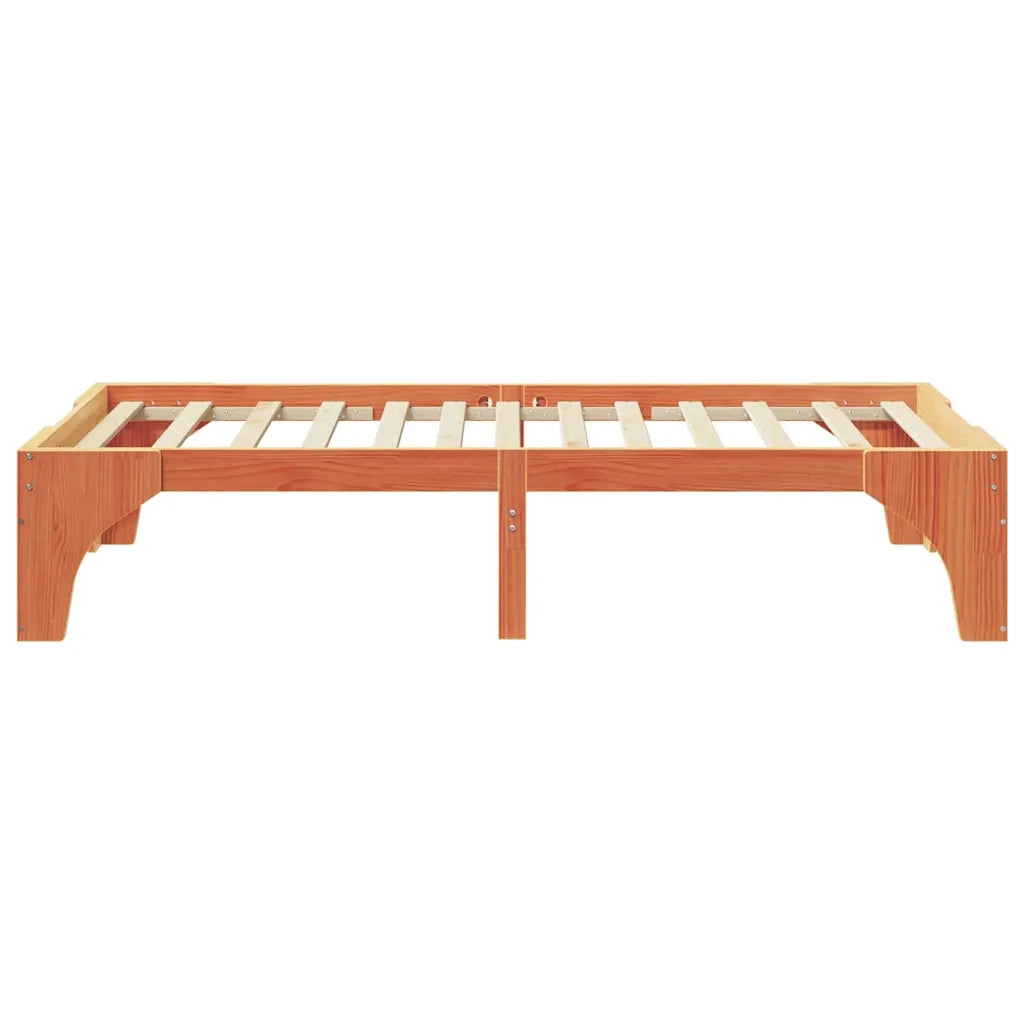 Letto singolo | Letto per adulti | Struttura del letto Marrone 90 x 200 cm Pino massello