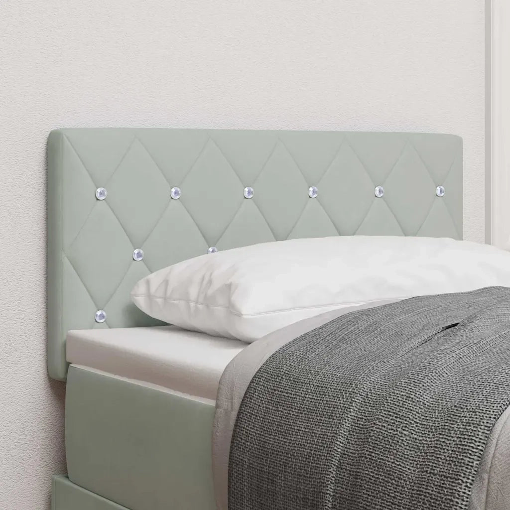 Testiera | Testata LED con strisce LED Grigio chiaro 80 cm Velluto
