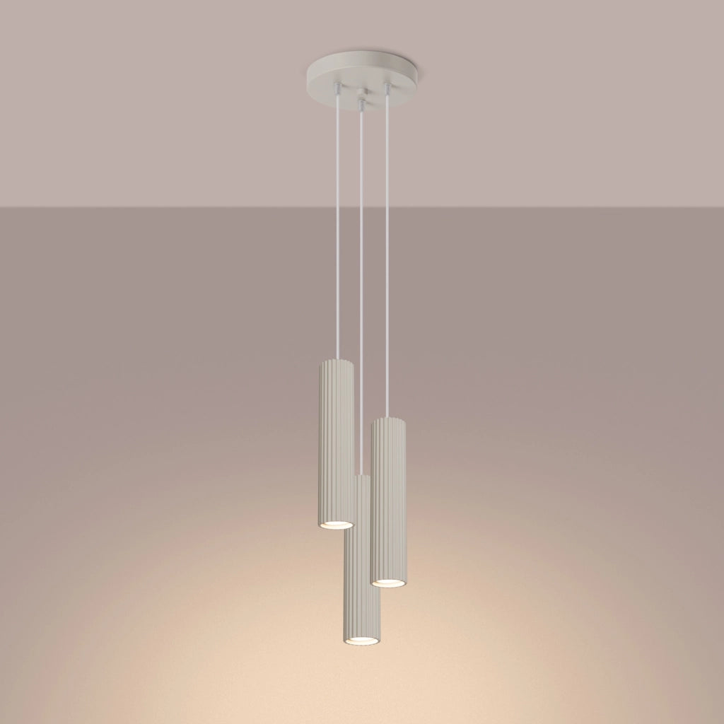 Lampada a sospensione KARBON 3P beige