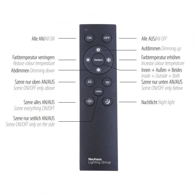 Lampada a sospensione LED telecomando PURE-COSMO Paul Neuhaus 32W