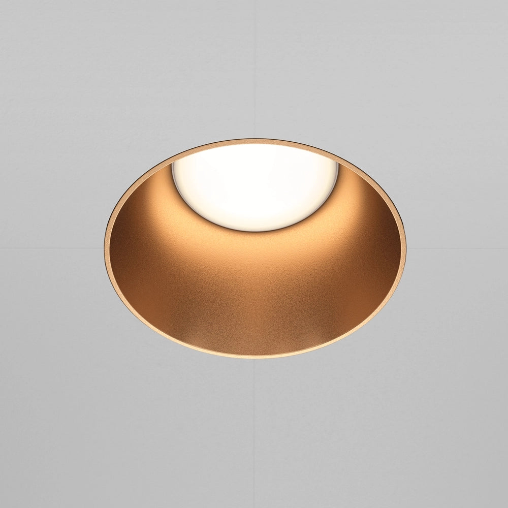 Faretto incasso Maytoni Share GU10 tondo ottone 14cm