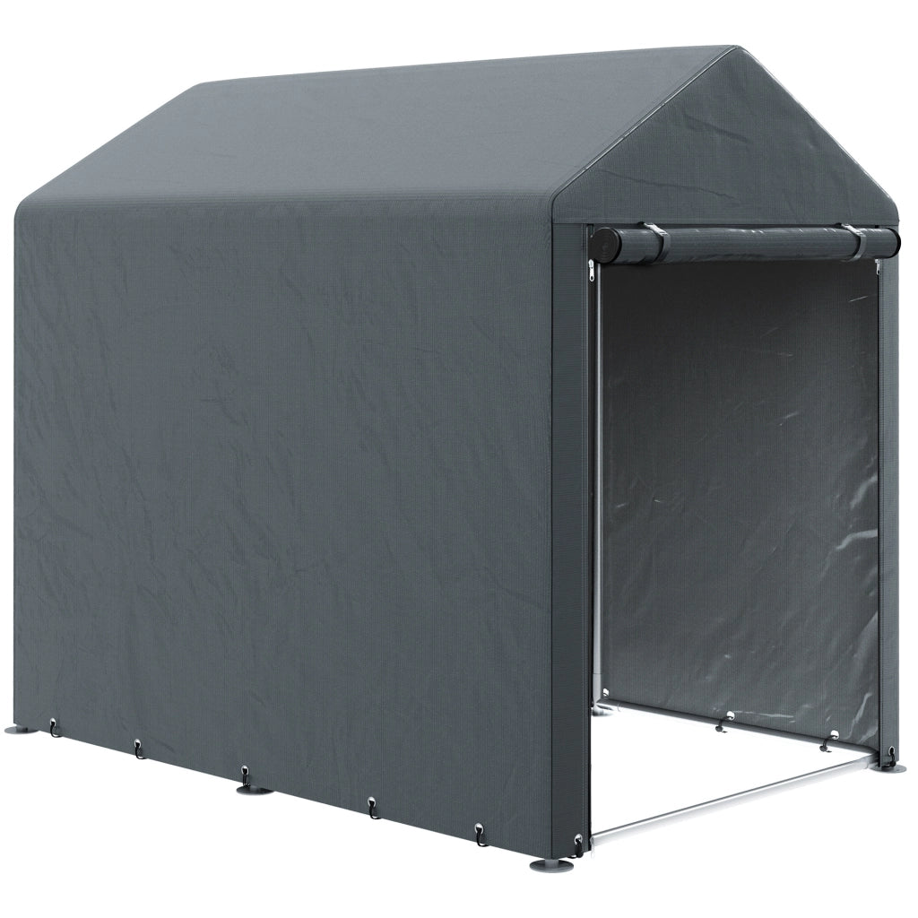 Capanno da Giardino ¨C Minimal ¨C 120x180x160 cm, Grigio Scuro