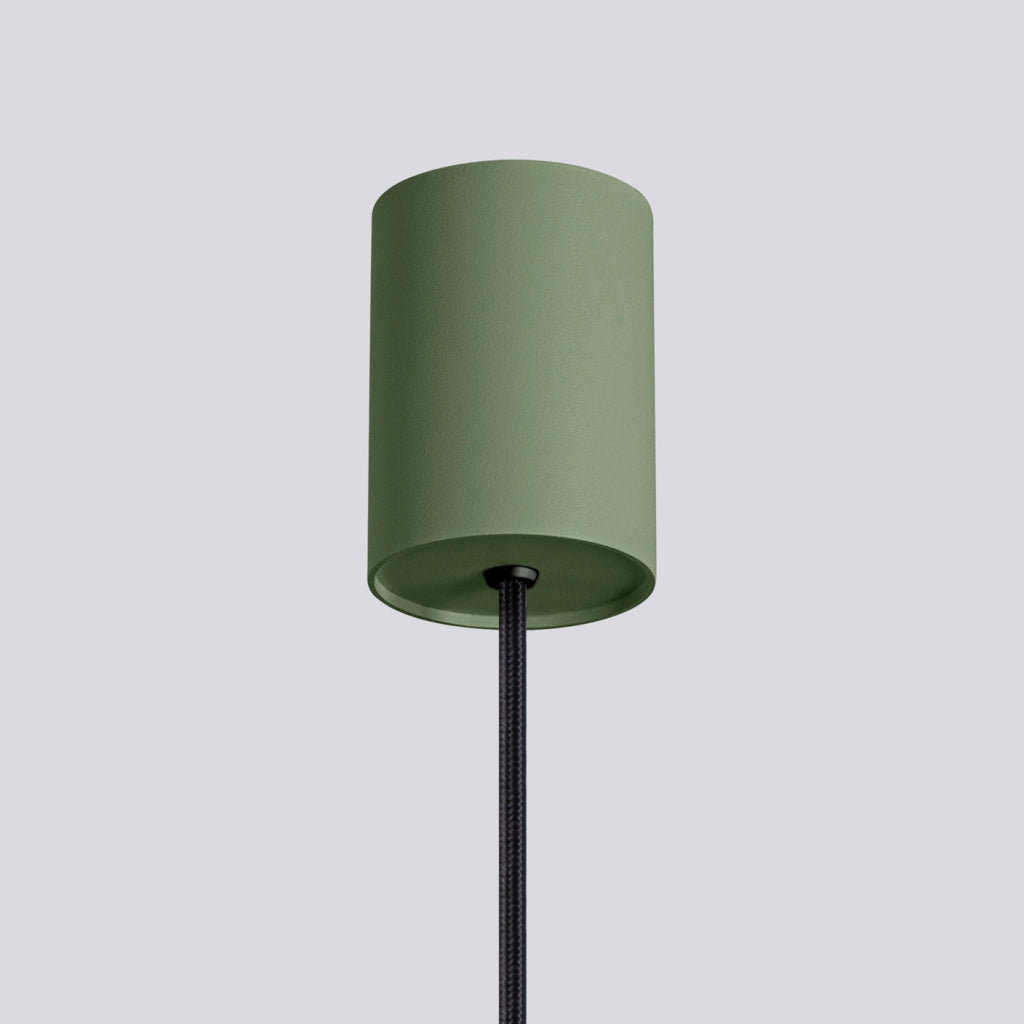 Lampada a sospensione HALO 1 verde oliva