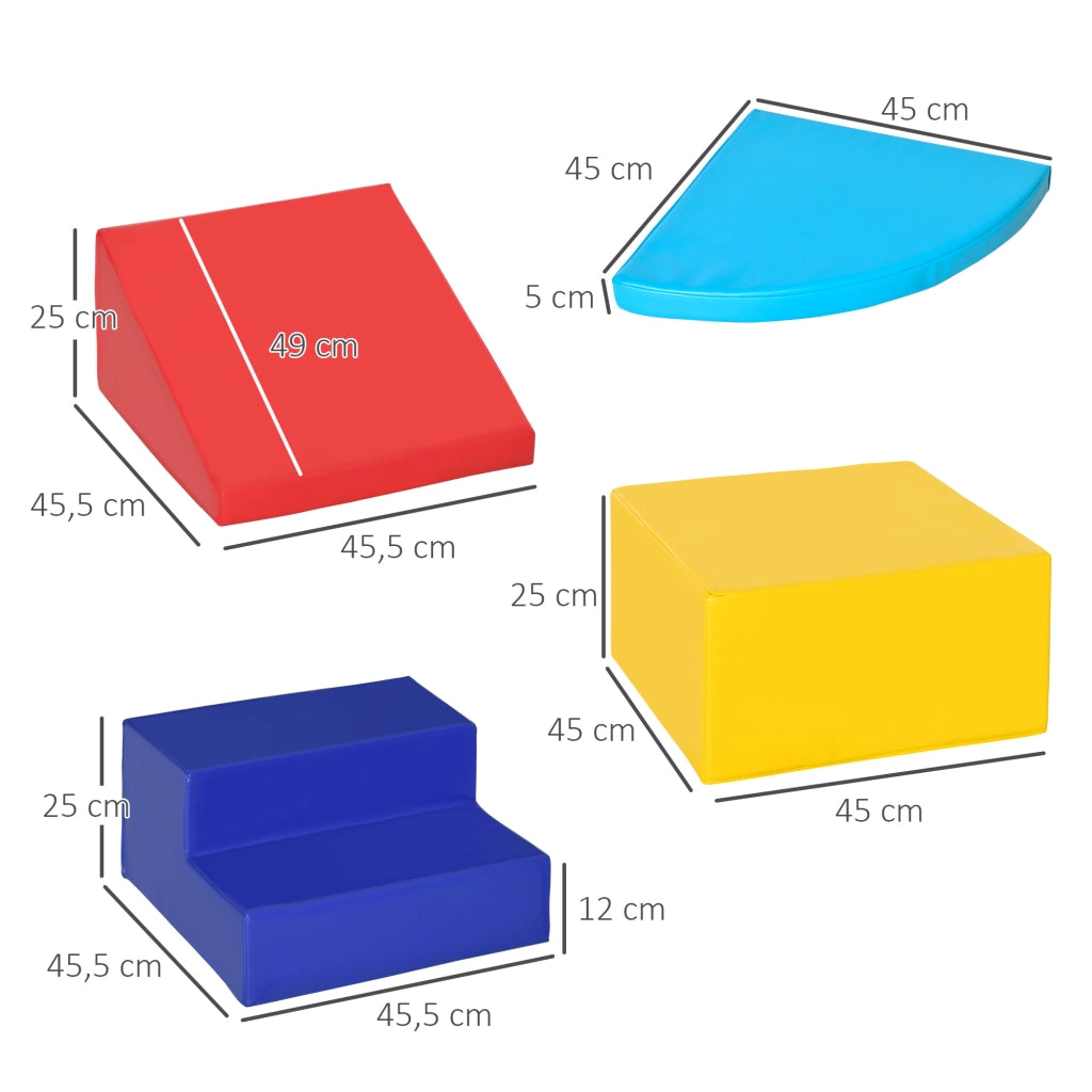 Set Blocchi Morbidi Gioco ¨C Xylo ¨C 4 Pezzi Schiuma Colorati per Bambini