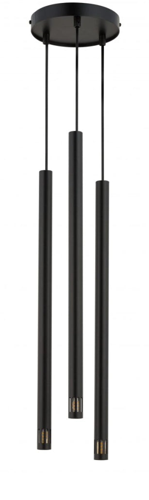 Lampada a sospensione nera Sopel Laser 3xG9 Sigma Lighting