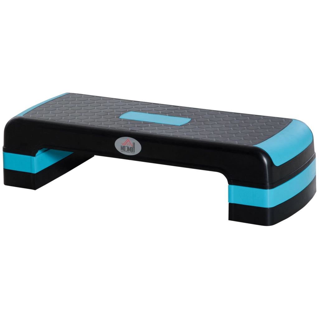 Stepper Fitness Regolabile ¨C Minimal ¨C 78x28x20 cm Nero e Blu
