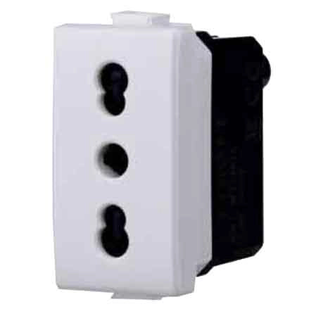 PRESA BIVALENTE 'SOLAR' 10/16A 250V - 2P+T - ELETTROIT