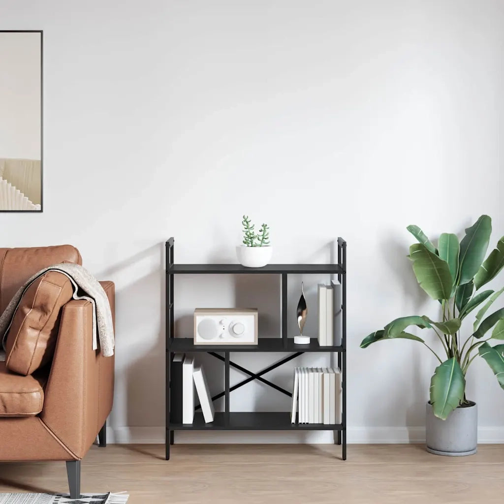 Libreria Rovere Nero 75 x 30 x 91 cm Legno multistrato 883970