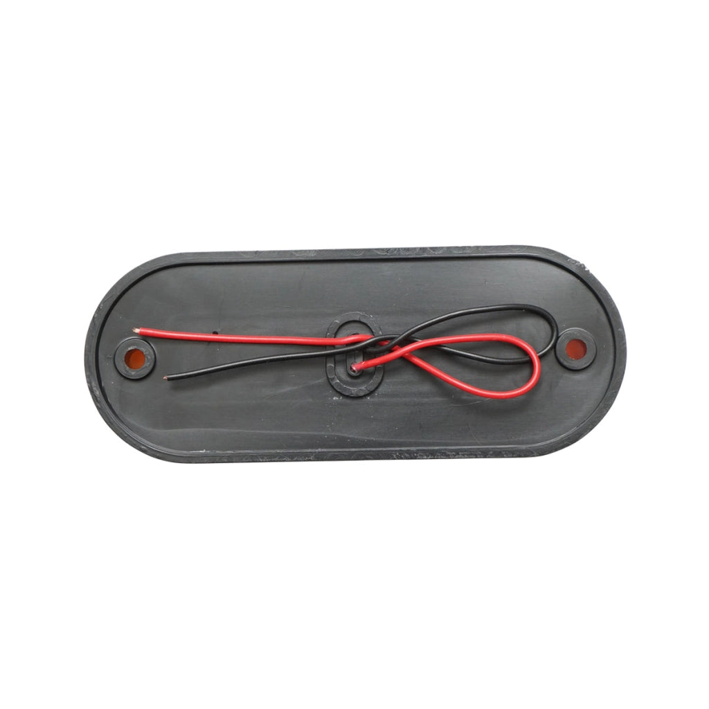 Lampada laterale LED, gialla, con supporto, 12V-24V, 120 mm, Breckner Germany.