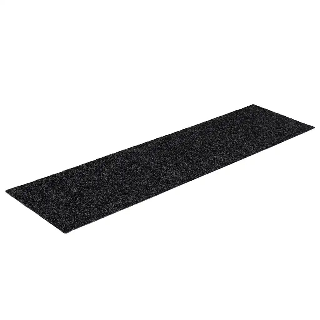 Tappetini per scale autoadesivi 30 pz | Gradini per Scale 76x20 cm neri rettangolari