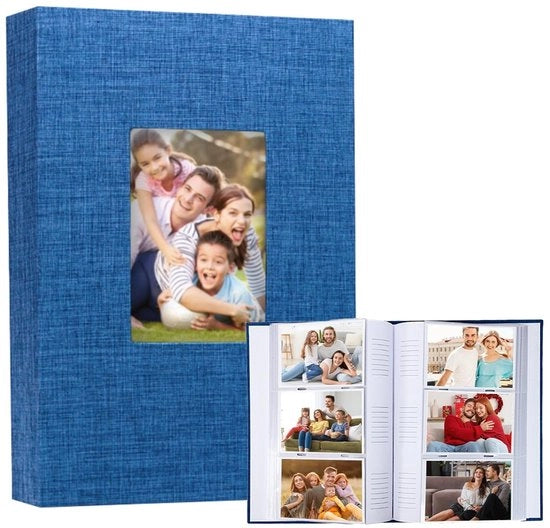 Album Fotografico in Lino 10x15 cm - 300 Immagini con Spazio per Note