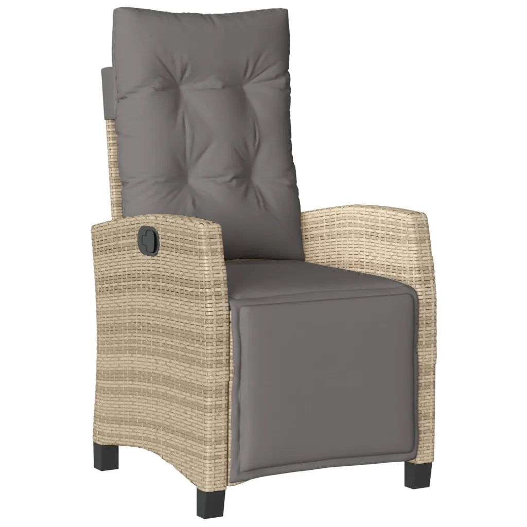 Set Pranzo da Giardino 7 pz con Cuscini Beige Misto Polyrattan 3213027