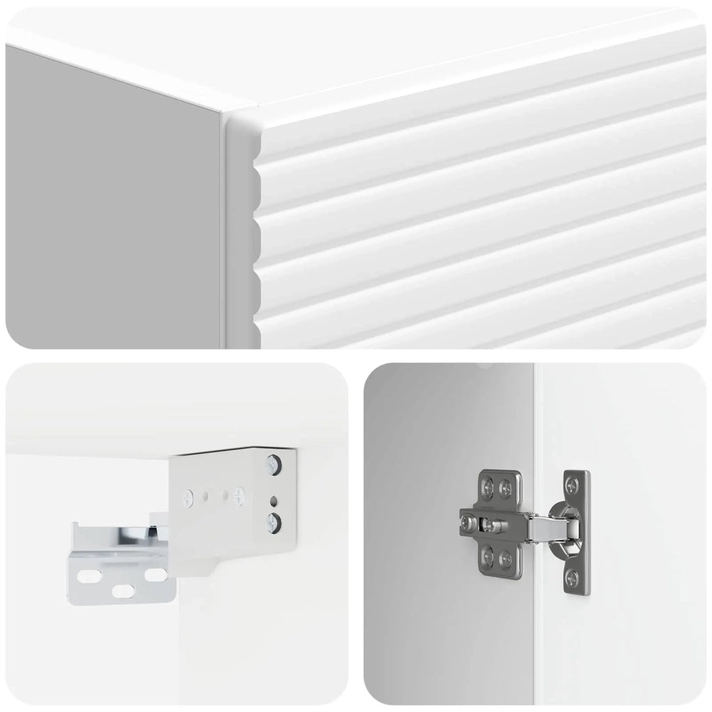 Set di armadi 2 pcs Bianco Lucido 33 x 34,5 x 90 cm 3416650