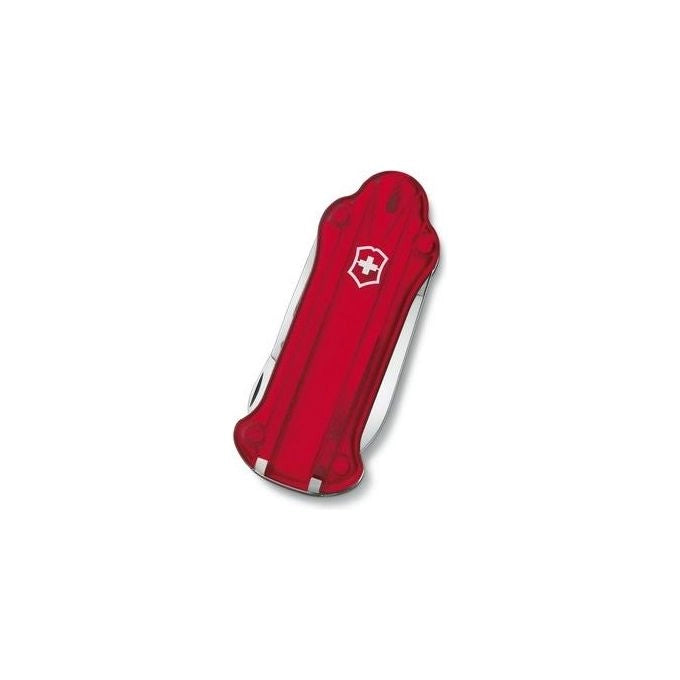 Victorinox 0.7052.T Golf Tool Coltello Multifunzione 10 Funzioni Lama Grande Rosso Trasparente